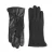 Markberg suede handschoenen Carianna zwart