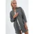 Lange Geribbelde Brei Cardigan met Open Kraag
