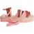 White Stuff Ghillie Tie Jute Flatform Pink Multi