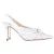 Jimmy Choo Annabell Slingback Sandalen in Wit Leder