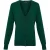 Premier Dames/dames knoop door V-hals gebreid vest met lange mouwen (Fles)