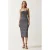 Bloemige Bodycon Midi-jurk met Splits