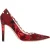 Aquazzura Parels Versierde Pumps in Rode Katoen