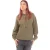 Women’s Off White Flock Chine Flower Arrow Hoodie in Green