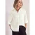 Street One Dames Linnen blouse met 3/4 mouwen in Wit