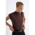 TRENDYOLMİLLA Dames Bruin Effen Lang Regular fit Blouses