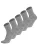 Polar Husky Sportsokken  grijs gemêleerd