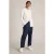 White Stuff Elle Linen Blend Trouser Dark Navy