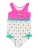 PLAYSHOES Badpak ‘DIE MAUS’  geel / jade groen / fuchsia / wit