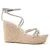 Montevita Wedge Sparto Sandalen Wesparto6 in Zilver