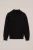 WE Fashion – Jongens T-shirt met col – Regular fit – Zwart – Katoen –