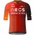 Castore Fietsshirt met korte mouwen en doorlopende ritssluiting voor heren (Rood)