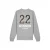 Pinned by K Curve sweater grijs
