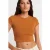 Dames Slim Fit Korte Crop Crew Neck T-Shirt