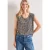 Street One Dames Shirt met boothals en elastische zoom in Beige