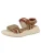 GEOX Sandaal ‘Flextride’  donkerbeige / kreeft / wit