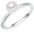 Valero Pearls Ring  zilver / parelwit