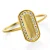 Orphelia ‘Malaga’ Dames 925 Sterling Zilveren Ring – Goud ZR-7573/G