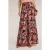 Motivi Flowing Palazzo Pants With Ethnic Pattern Red