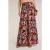 Motivi Flowing Palazzo Pants With Ethnic Pattern Red