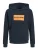 Jack & Jones Junior Sweatshirt ‘JJCOLE’  navy / oranje / wit