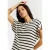 Protest gestreepte top wit