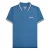 Lambretta Heren SS25 Triple Tipped Groot & Lang Poloshirt (Donkerblauw/Wit/Kurk/Navy)