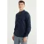 WE Fundamentals linnen casual overhemd donkerblauw