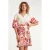 Smashed Lemon zomerjurk met ceintuur en print – rood