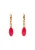 IZIA Oorbellen  goud / pink