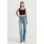 Scoop Neck Basis Mouwloos Cropped Top