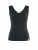 YOU LOOK PERFECT Gebreide top ‘TOP BLOSSOM – Geripptes Merino Top mit Rundhals’  zwart