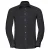 Russell Collection Heren Oxford Easy-Care Getailleerde Overhemd met Lange Mouwen (Zwart)
