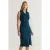 TRENDYOLMİLLA Dames Blauw Effen Midi Mouwloos Avond / Dagelijks Bodycon Jurken