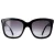 Calvin Klein CK22550S 001 glanzend zwart grijs gradiënt zonnebril