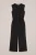 WE Fashion – Meisjes jumpsuit met structuur – Regular fit – Zwart –