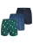 Happy Shorts Boxershorts ‘Christmas’  navy / smaragd / gemengde kleuren