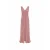 V-hals Jurk met Splitzoom Dames Haris Cotton Essentials