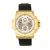 Reign Commodus automatisch skelet horloge met leren band
