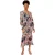 Little Mistress Dames/Dames Bloemen V Hals Maxi Dress (Meerkleurige afdrukken)