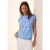 Cecil Dames Shirt in burnout look in Blauw