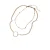 Set van collier met gepolijste cirkel hanger vrouw 24 Colours