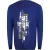 Cavalli Class Splintered Tiger Graphic Iris Blue Sweatshirt