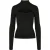 Urban Classics Dames/Dames Uitgesneden Schildpadhals Top Met Lange Mouwen (Zwart)