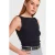 Mouwloze Boothals Jersey Blouse