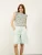 Aligne Bandplooi jeans ‘Cely’  mintgroen