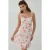 Polkadot Mouwloze Mini Tule Jurk met Vierkante Halslijn