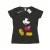 Disney Dames/Dames Mickey Mouse Klassiek Kick Katoenen T-Shirt (Licht Grafiet)