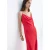 Mango zomerjurk met open rug – rood