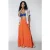 Colourful Rebel Yui Broderie Maxi Skirt Bright Orange